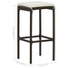 Set mobilier de bar de gradină cu perne, 3 piese, maro - WALTI WALTI