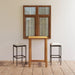 Set mobilier de bar de gradină cu perne, 3 piese, maro - WALTI WALTI