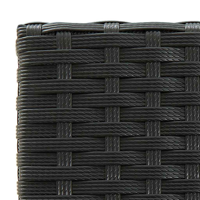 Set mobilier de bar de gradină, 5 piese, negru - WALTI WALTI