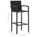 Set mobilier de bar de gradină, 5 piese, negru - WALTI WALTI