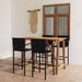 Set mobilier bar de gradină, 5 piese, negru - WALTI WALTI