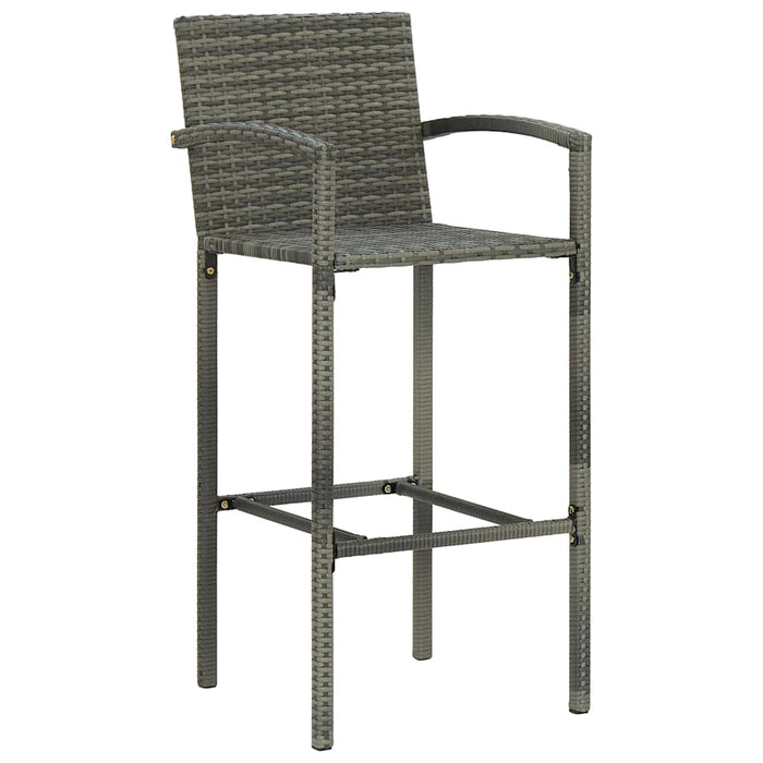 Set mobilier bar de grădină, 5 piese, gri - WALTI WALTI