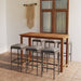Set mobilier de bar de grădină cu perne, 7 piese, gri - WALTI WALTI