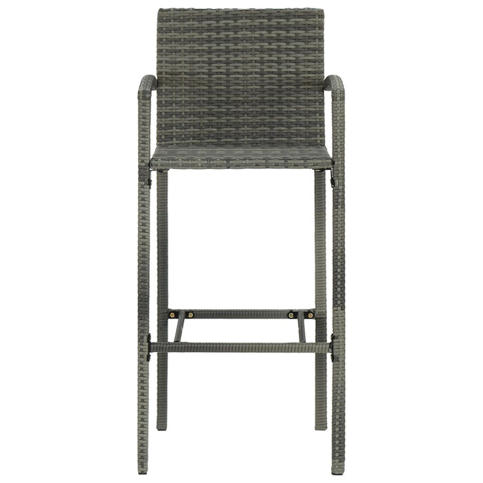 Set mobilier bar de grădină, 7 piese, gri WALTI