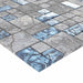Plăci mozaic 11 pcs Gri și Albastru 50 x 50 cm Sticlă - WALTI WALTI
