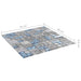 Plăci mozaic 22 pcs Gri și Albastru 50 x 50 cm Sticlă - WALTI WALTI