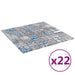 Plăci mozaic 22 pcs Gri și Albastru 50 x 50 cm Sticlă - WALTI WALTI