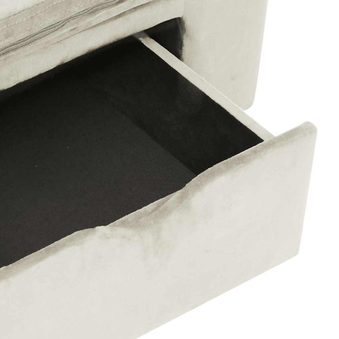 Canapea pentru câini, cu sertar, crem, 75x50x38 cm, pluș - WALTI WALTI