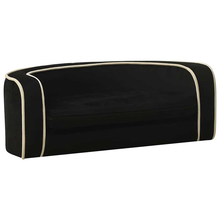 Canapea pliabilă de câini negru 73x67x26 cm pernă pluș lavabilă WALTI