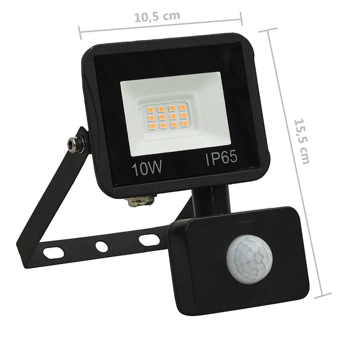 Proiector LED cu senzor, 10 W, alb cald - WALTI WALTI