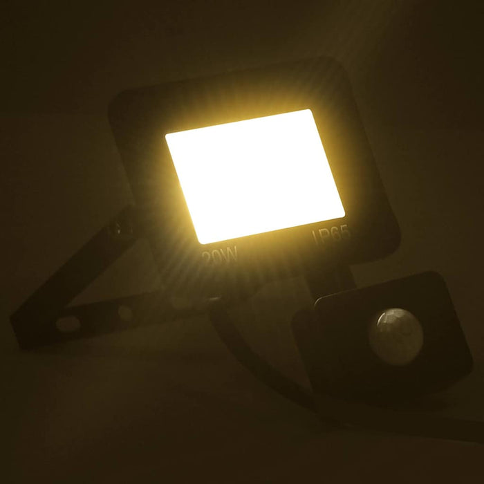 Proiector LED cu senzor, 20 W, alb cald - WALTI WALTI
