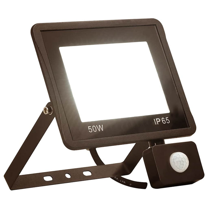 Proiector LED cu senzor, 50 W, alb cald - WALTI WALTI