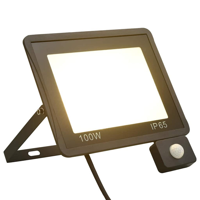 Proiector LED cu senzor, 100 W, alb cald - WALTI WALTI