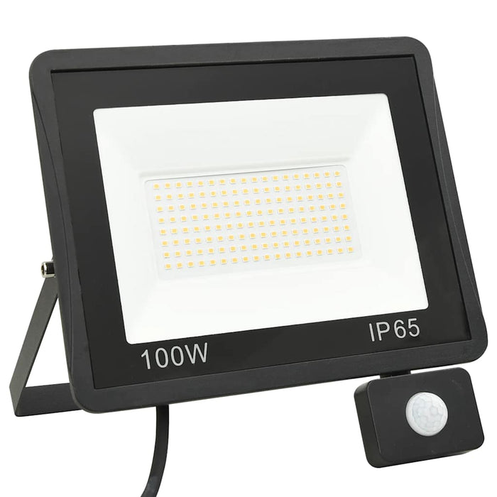 Proiector LED cu senzor, 100 W, alb cald - WALTI WALTI