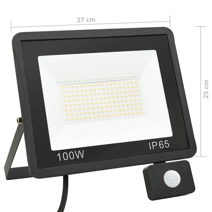 Proiector LED cu senzor, 100 W, alb rece - WALTI WALTI