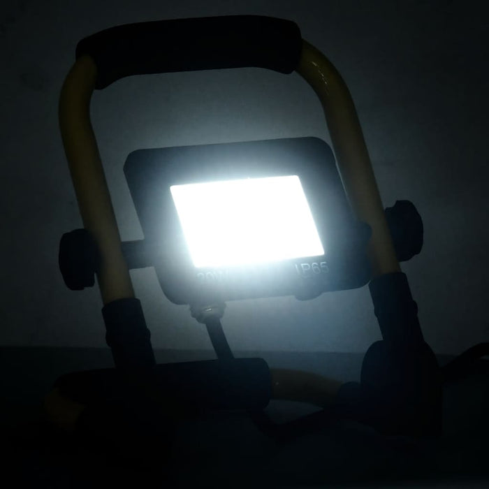 Proiector cu LED și mâner, alb rece, 20 W - WALTI WALTI
