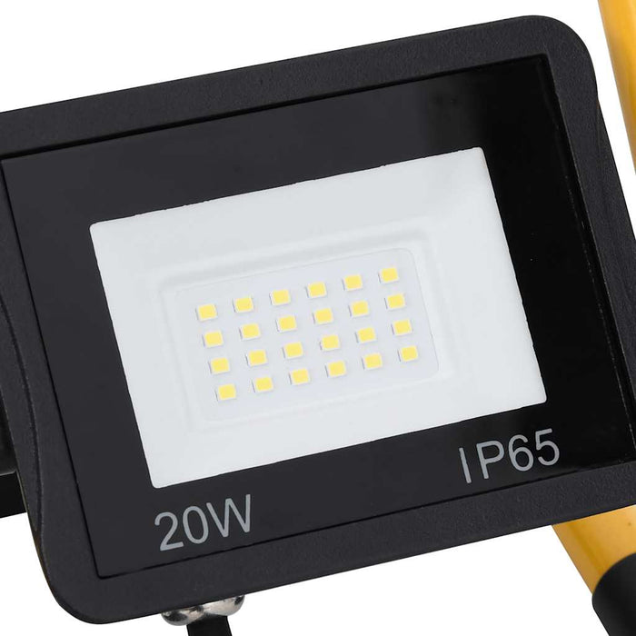 Proiector cu LED și mâner, alb rece, 20 W - WALTI WALTI