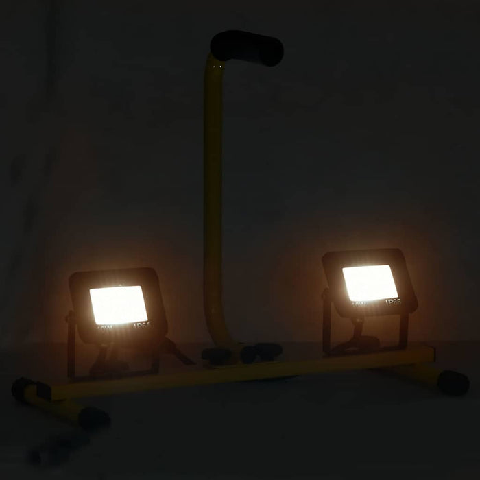 Proiector cu LED și mâner, 2x10 W, alb cald - WALTI WALTI