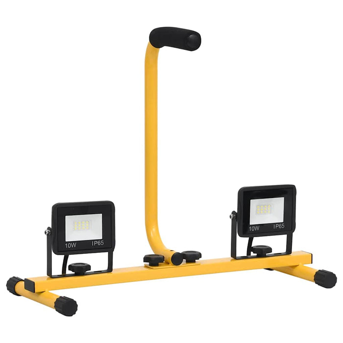 Proiector cu LED și mâner, 2x10 W, alb cald - WALTI WALTI