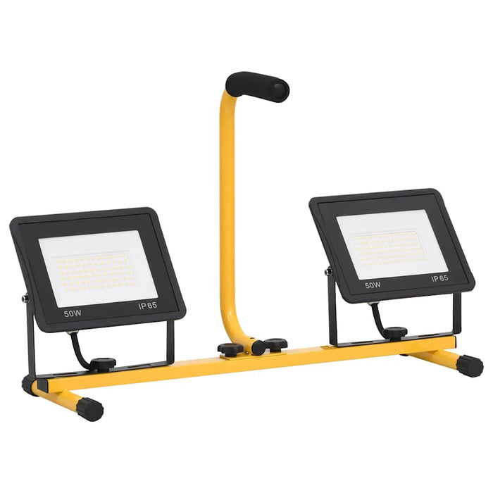Proiector cu LED și mâner, 2x50 W, alb cald - WALTI WALTI