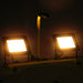 Proiector cu LED și mâner, 2x50 W, alb cald - WALTI WALTI