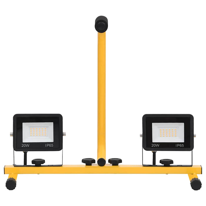Proiector cu LED și mâner, 2x20 W, alb rece - WALTI WALTI