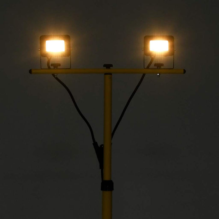 Proiector cu LED și trepied, 2x10 W, alb cald - WALTI WALTI