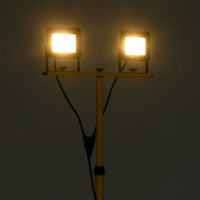 Proiector cu LED și trepied, 2x20 W, alb cald - WALTI WALTI