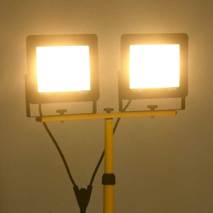 Proiector cu LED și trepied, 2x100 W, alb cald - WALTI WALTI