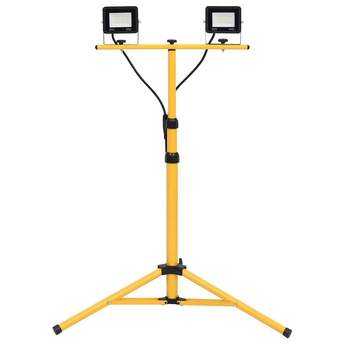 Proiector cu LED și trepied, 2x20 W, alb rece - WALTI WALTI