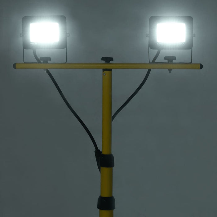 Proiector cu LED și trepied, 2x20 W, alb rece - WALTI WALTI