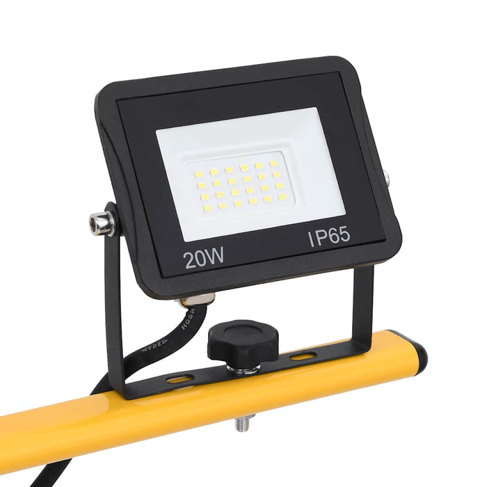 Proiector cu LED și trepied, 2x20 W, alb rece - WALTI WALTI