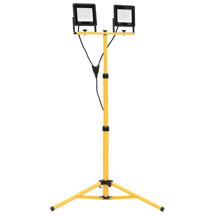 Proiector cu LED și trepied, 2x50 W, alb rece - WALTI WALTI