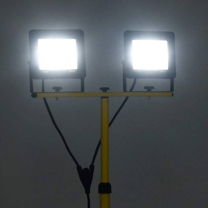 Proiector cu LED și trepied, 2x50 W, alb rece - WALTI WALTI