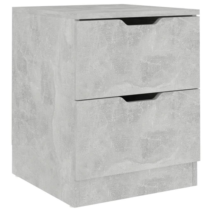 Noptieră, gri beton, 40x40x50 cm, lemn prelucrat - WALTI WALTI