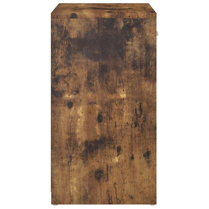 Banchetă pantofar, stejar afumat, 94,5x31x57 cm, lemn prelucrat WALTI