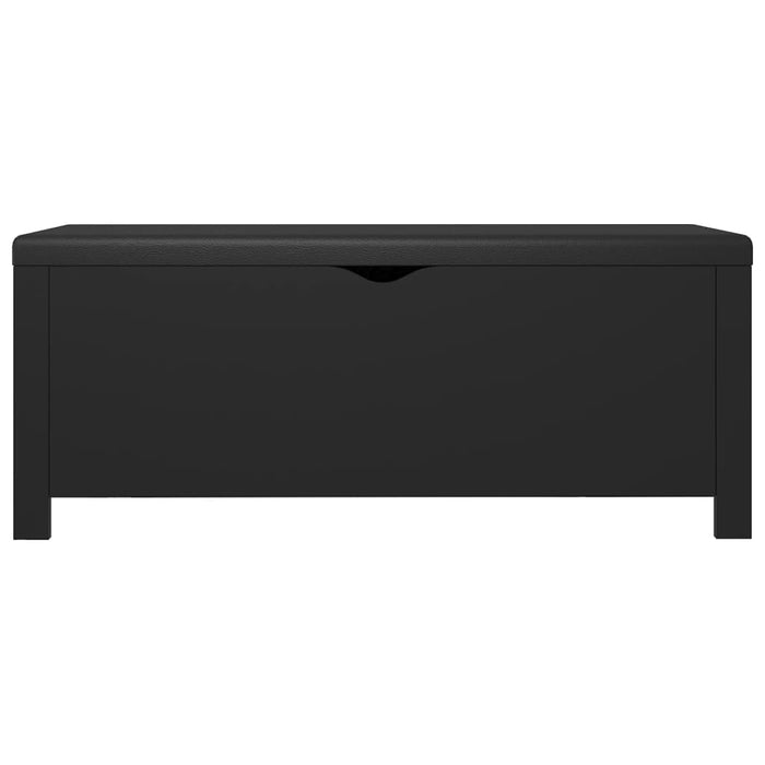 Cutie de depozitare cu pernă, negru, 105x40x45cm lemn prelucrat - WALTI WALTI