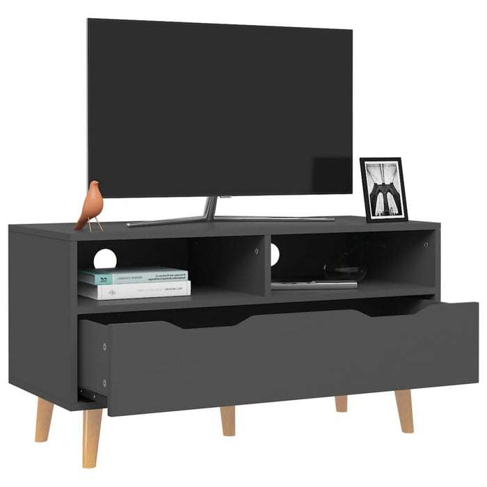 Comodă TV, gri, 90x40x48,5 cm, lemn prelucrat - WALTI WALTI
