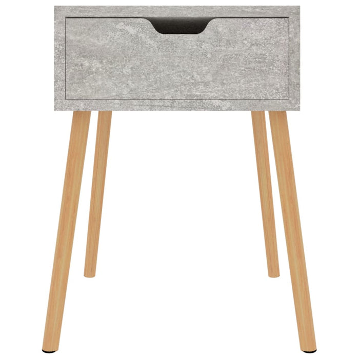 Noptieră, gri beton, 40x40x56 cm, lemn prelucrat - WALTI WALTI