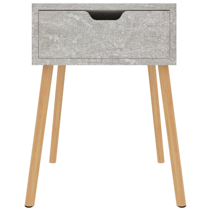 Dulapuri noptieră, 2 buc, gri beton, 40x40x56 cm,lemn prelucrat - WALTI WALTI