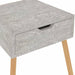 Dulapuri noptieră, 2 buc, gri beton, 40x40x56 cm,lemn prelucrat - WALTI WALTI