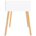 Noptiere, 2 buc., alb extralucios, 40x40x56 cm, lemn prelucrat - WALTI WALTI