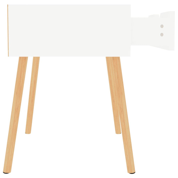 Noptiere, 2 buc., alb extralucios, 40x40x56 cm, lemn prelucrat - WALTI WALTI