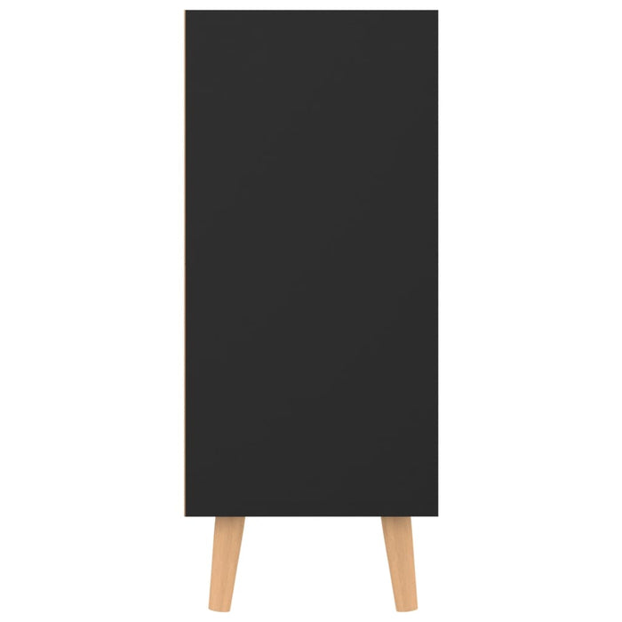 Servantă, negru, 90x30x72 cm, lemn prelucrat WALTI
