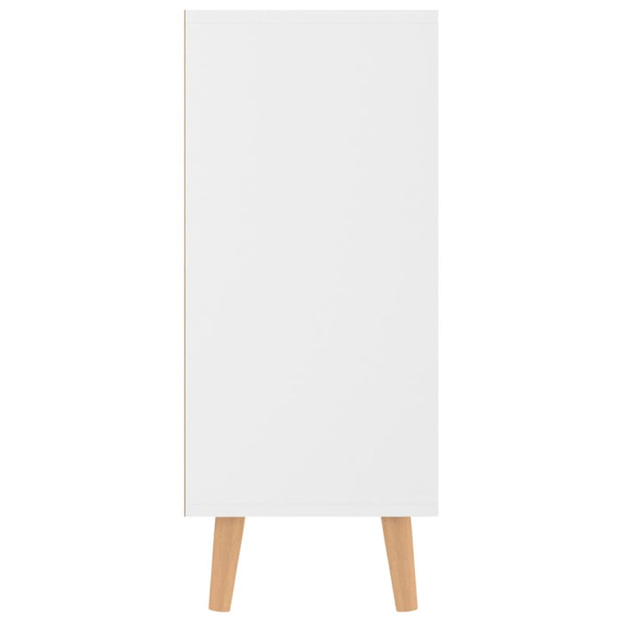 Servantă, alb extralucios, 90x30x72 cm, lemn prelucrat WALTI