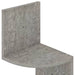 Raft de perete de colț, gri beton, 19x19x123 cm, lemn prelucrat - WALTI WALTI