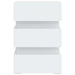 Dulap noptieră cu LED, alb, 45x35x67 cm, lemn prelucrat - WALTI WALTI