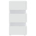 Dulap noptieră cu LED, alb, 45x35x67 cm, lemn prelucrat - WALTI WALTI