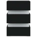 Dulap noptieră, cu LED, negru, 45x35x67 cm, lemn prelucrat - WALTI WALTI