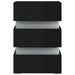 Dulap noptieră cu LED negru lucios 45x35x67cm lemn prelucrat - WALTI WALTI